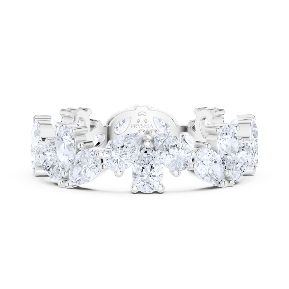 Royal Petal Diamond Eternity Ring