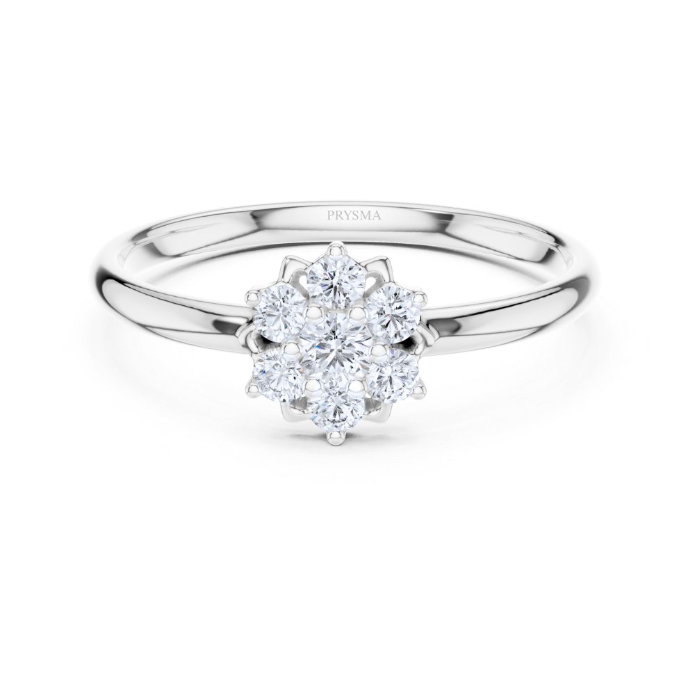 Celestial Flower Cluster Ring