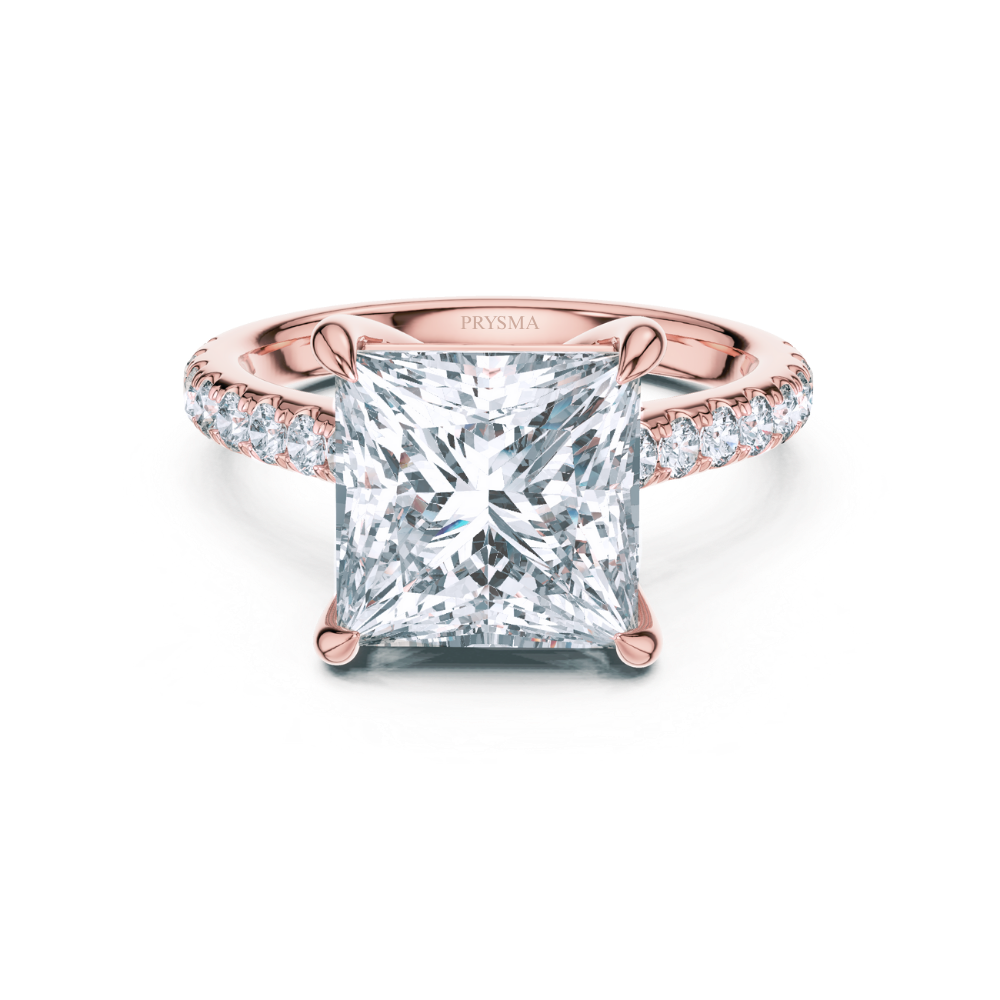 Majestic Princess-Cut Solitaire Ring