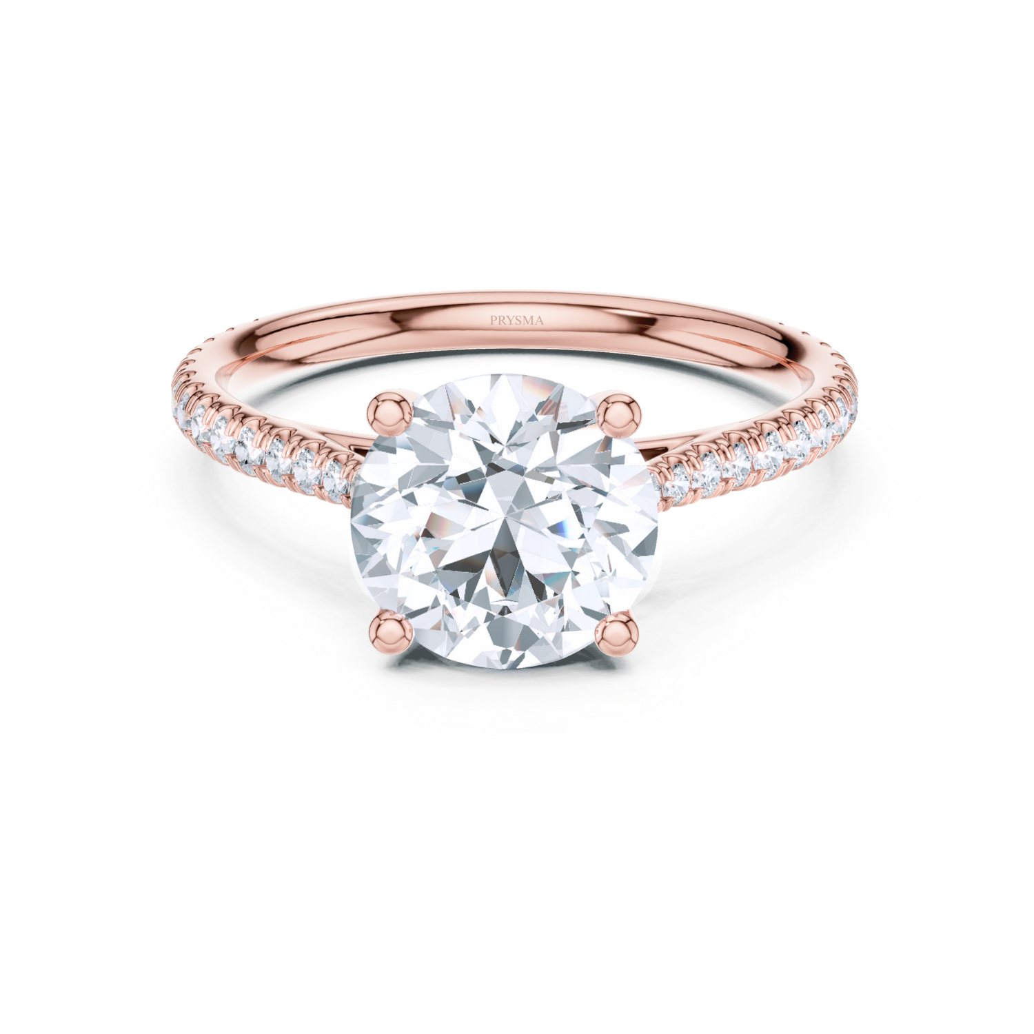 Classic Round-Cut Pave Ring