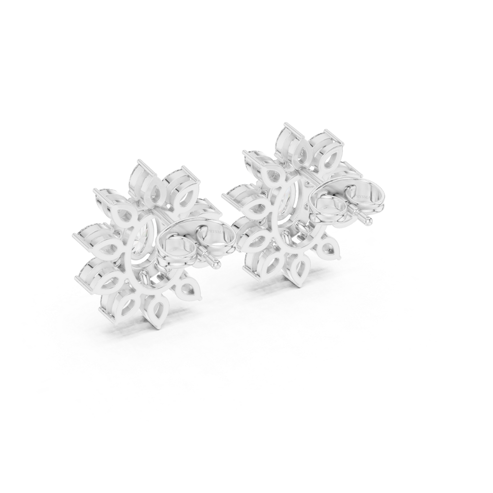 Radiant Sunburst Diamond Studs