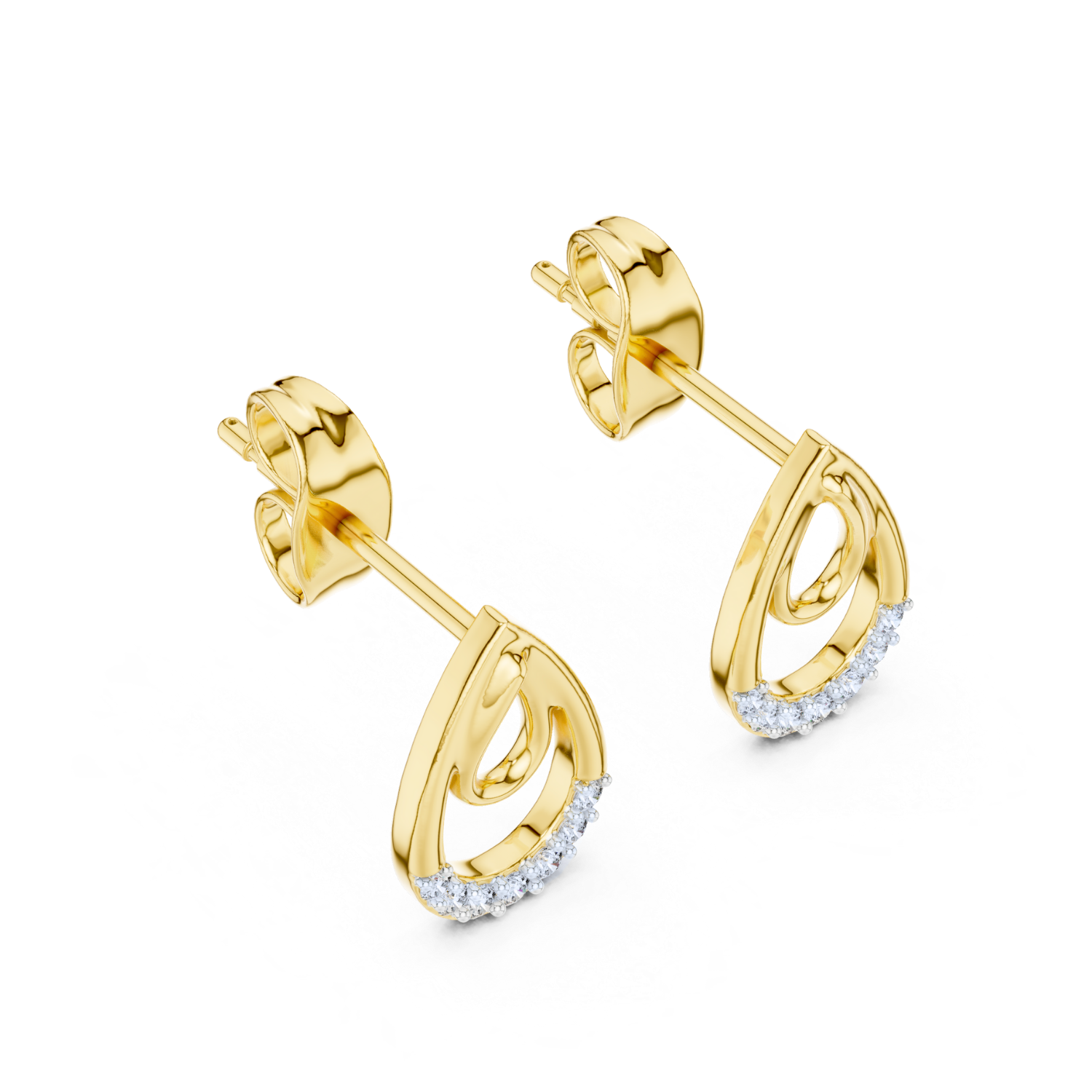 Diamond Embrace Teardrop Earrings