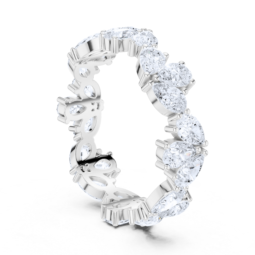Royal Petal Diamond Eternity Ring