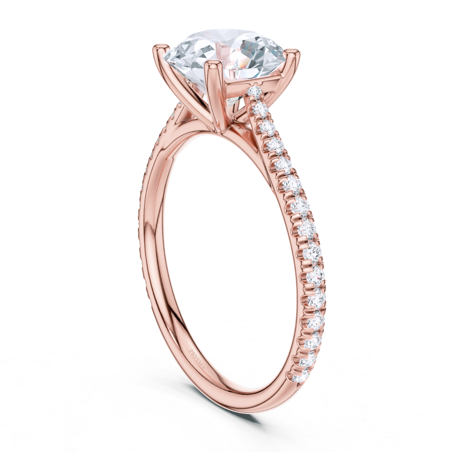 Classic Round-Cut Pave Ring