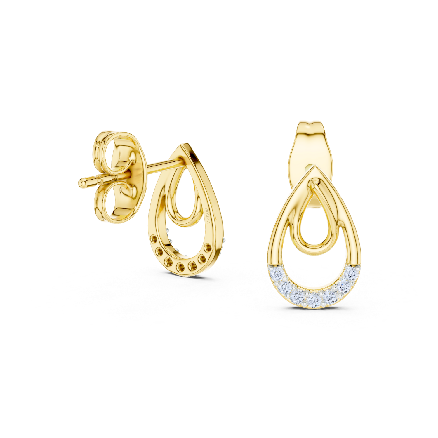 Diamond Embrace Teardrop Earrings