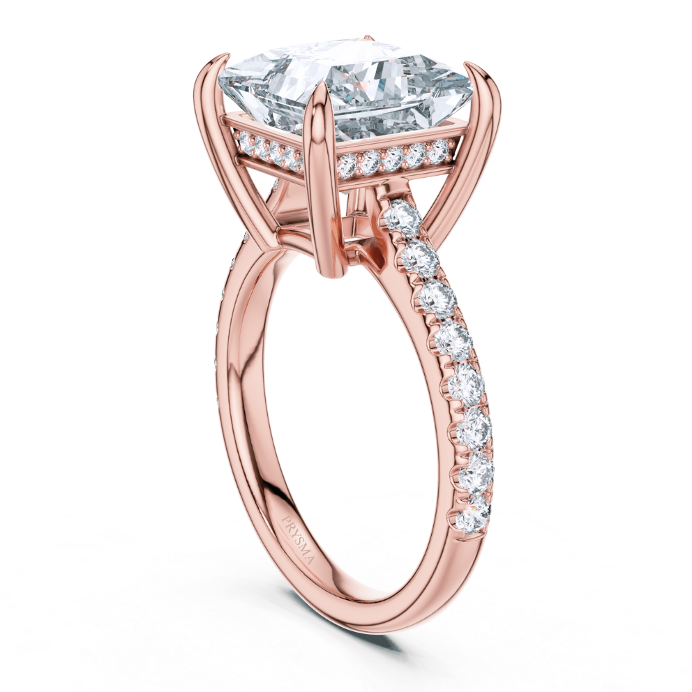 Majestic Princess-Cut Solitaire Ring