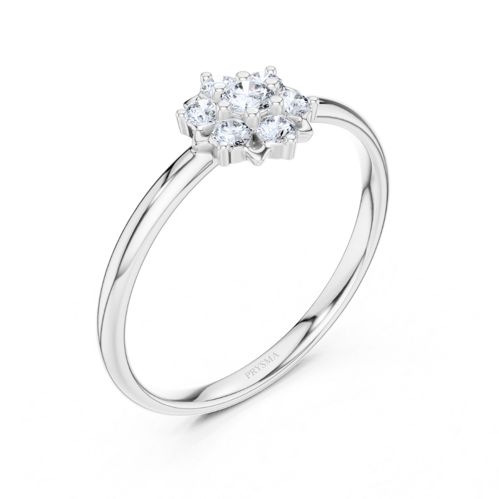 Celestial Flower Cluster Ring