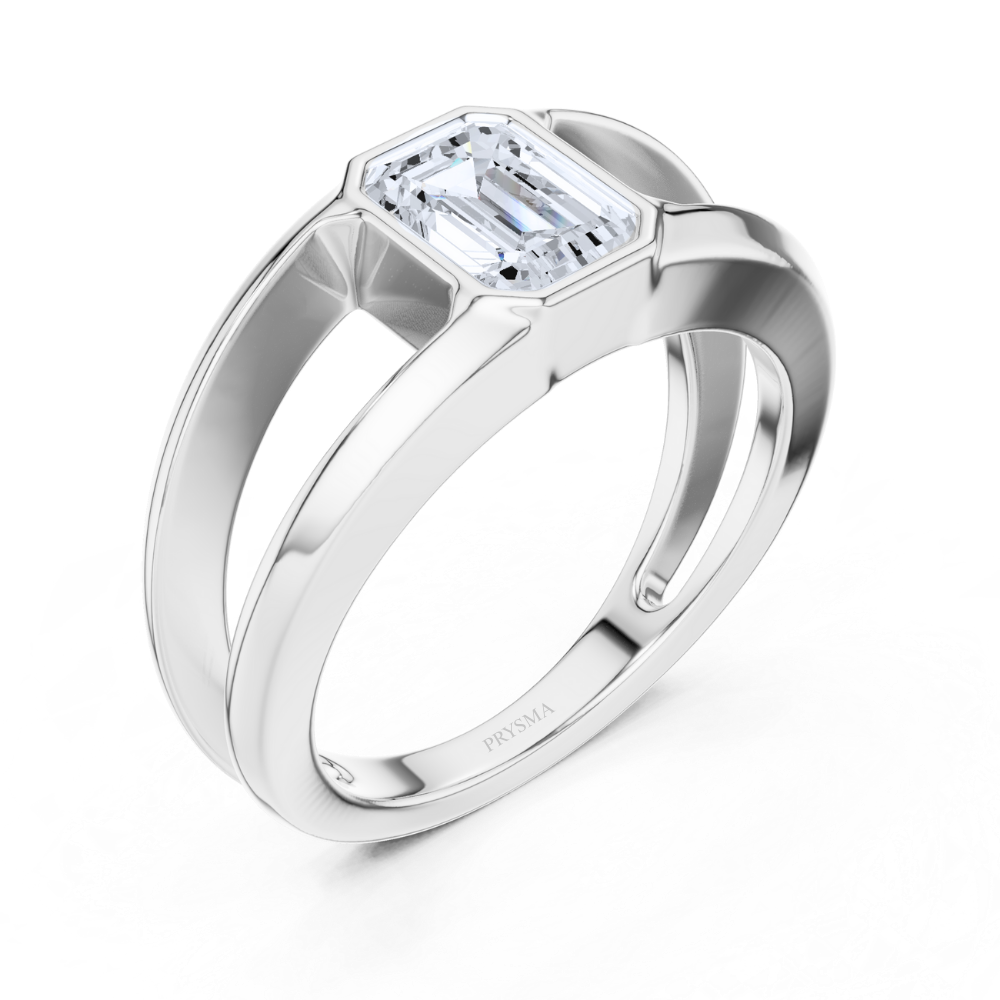 Solstice Emerald Solitaire Ring