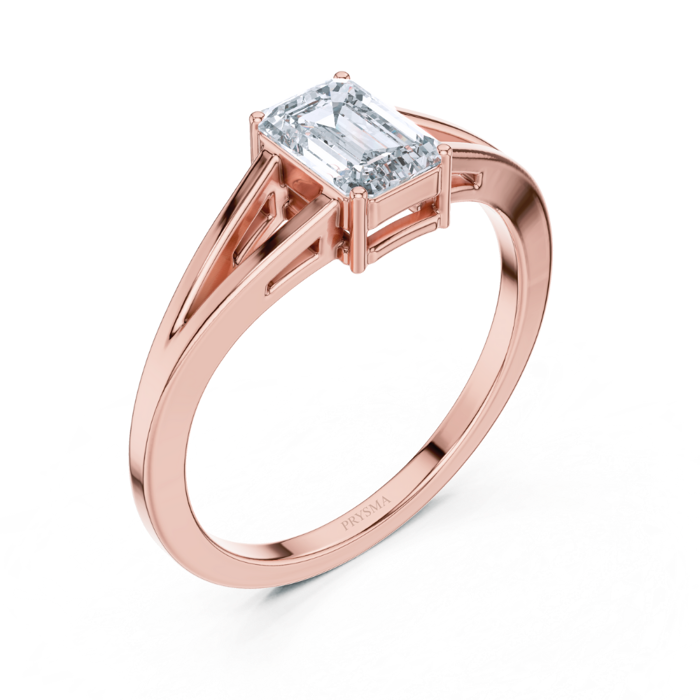 Imperial Emerald Solitaire Ring