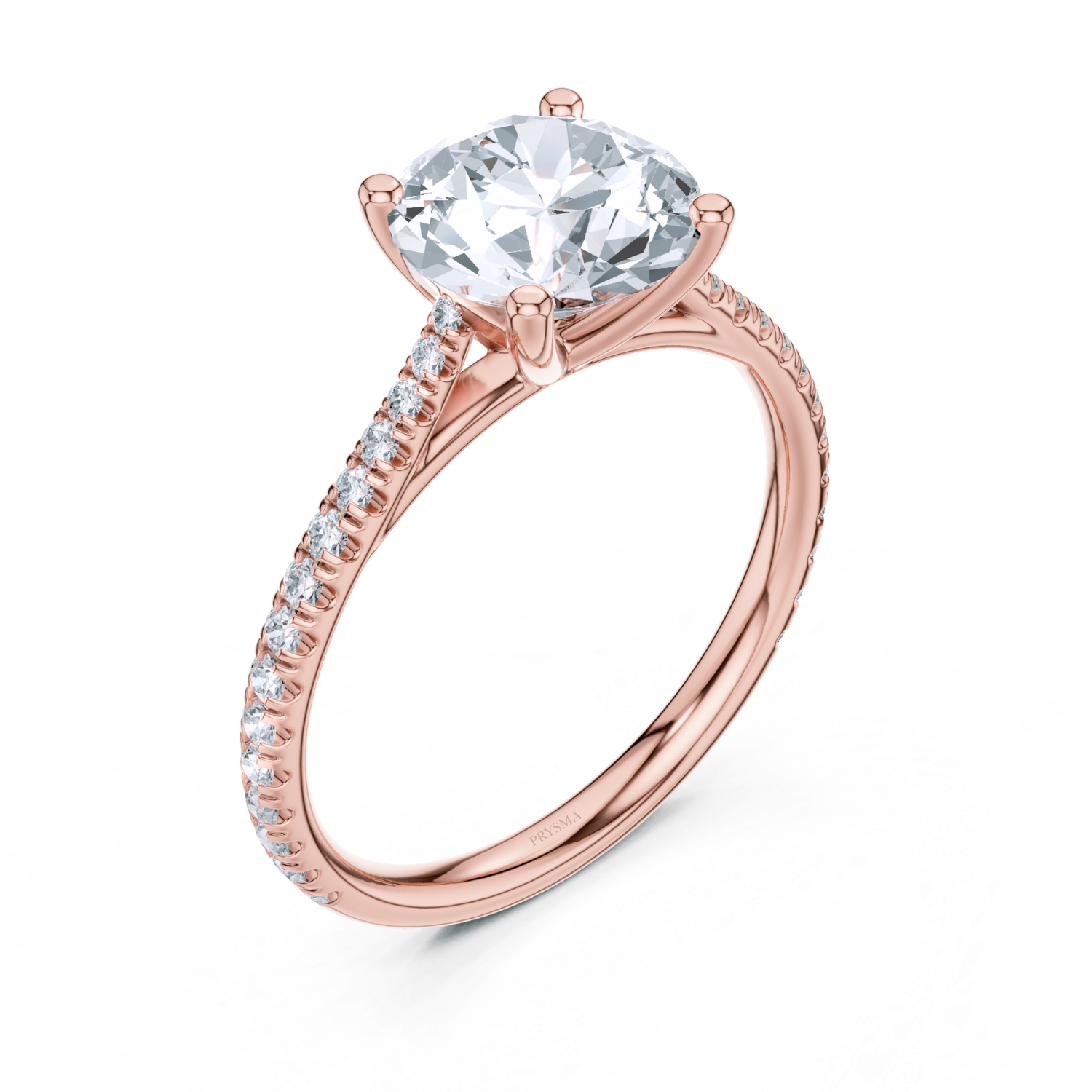 Classic Round-Cut Pave Ring