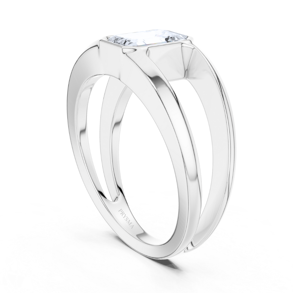 Solstice Emerald Solitaire Ring