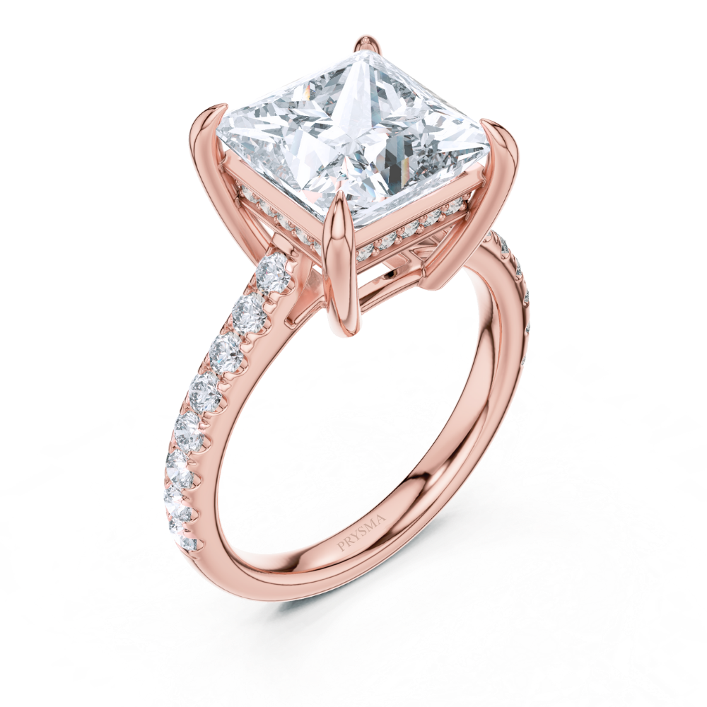 Majestic Princess-Cut Solitaire Ring