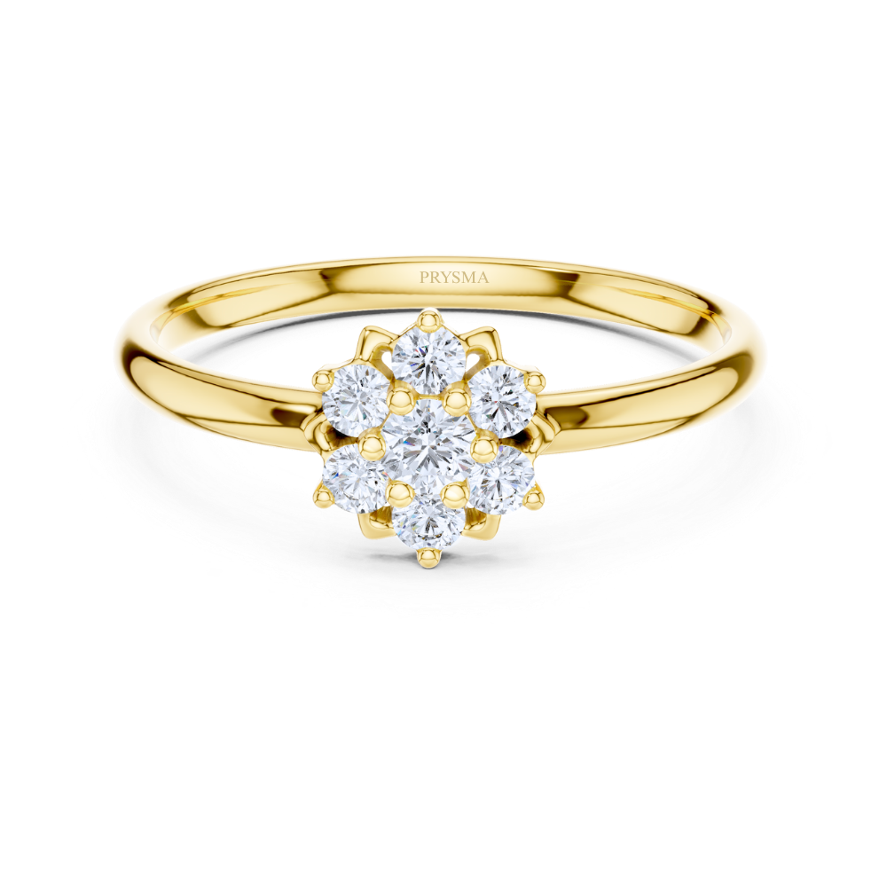 Celestial Flower Cluster Ring