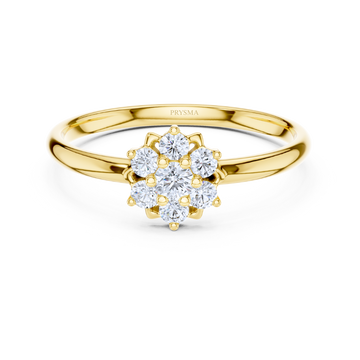 Celestial Flower Cluster Ring