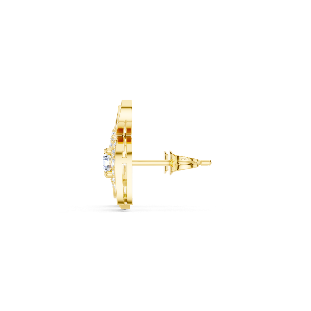 Enchanted Flame Diamond Stud Earrings