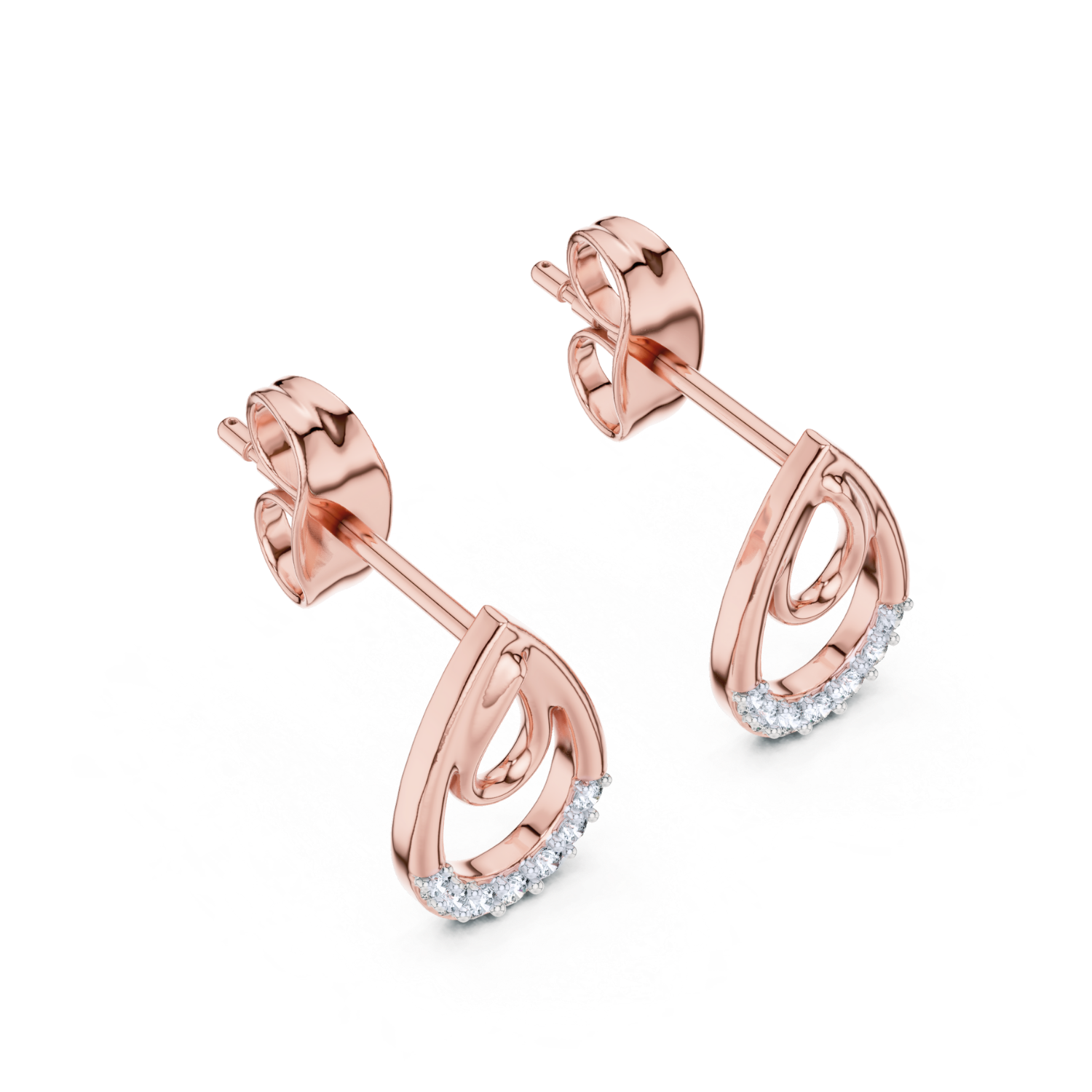 Diamond Embrace Teardrop Earrings