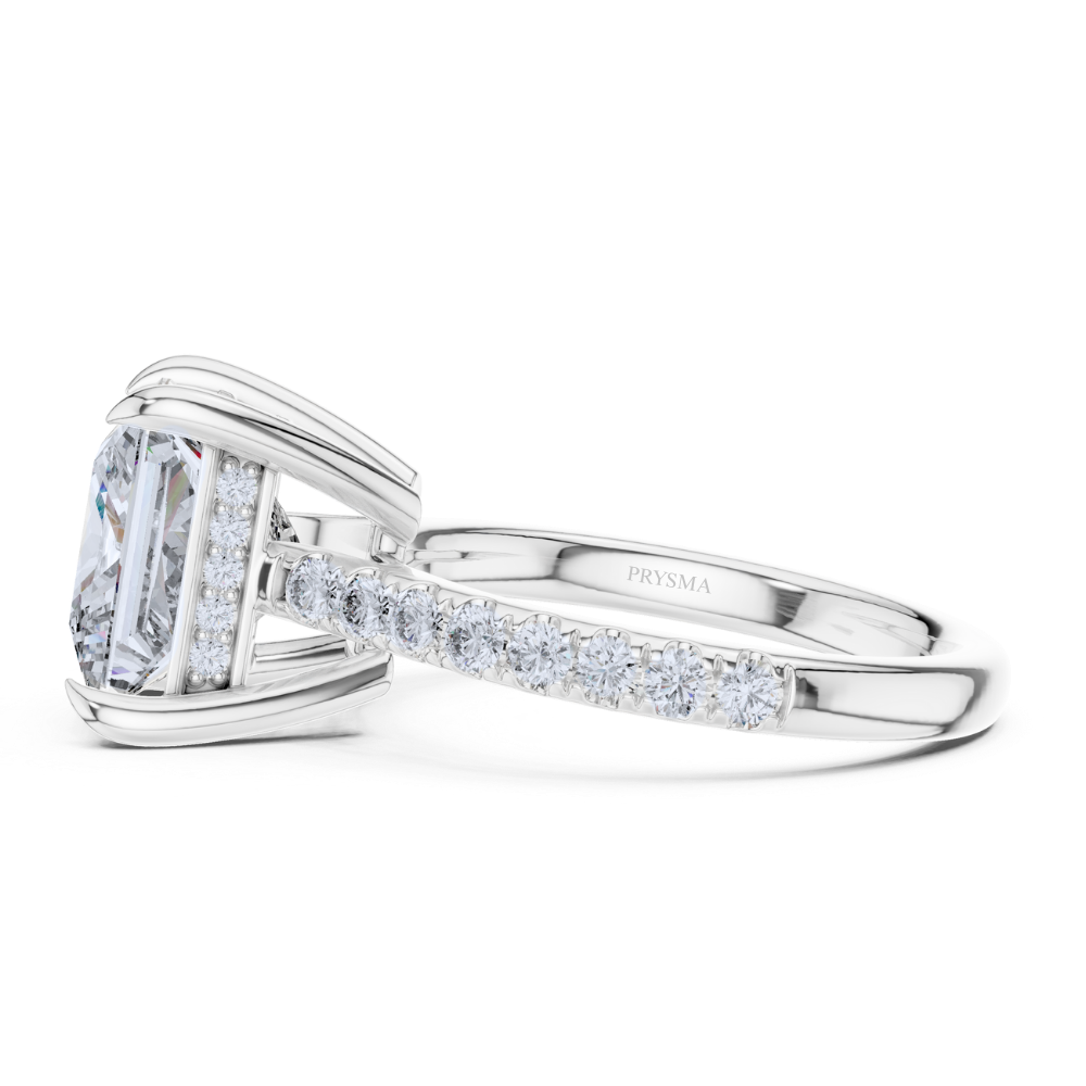 Majestic Princess-Cut Solitaire Ring