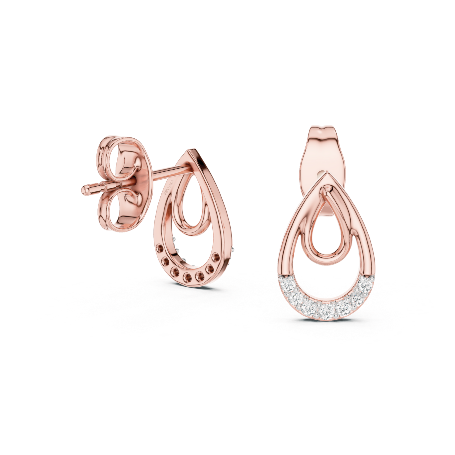 Diamond Embrace Teardrop Earrings