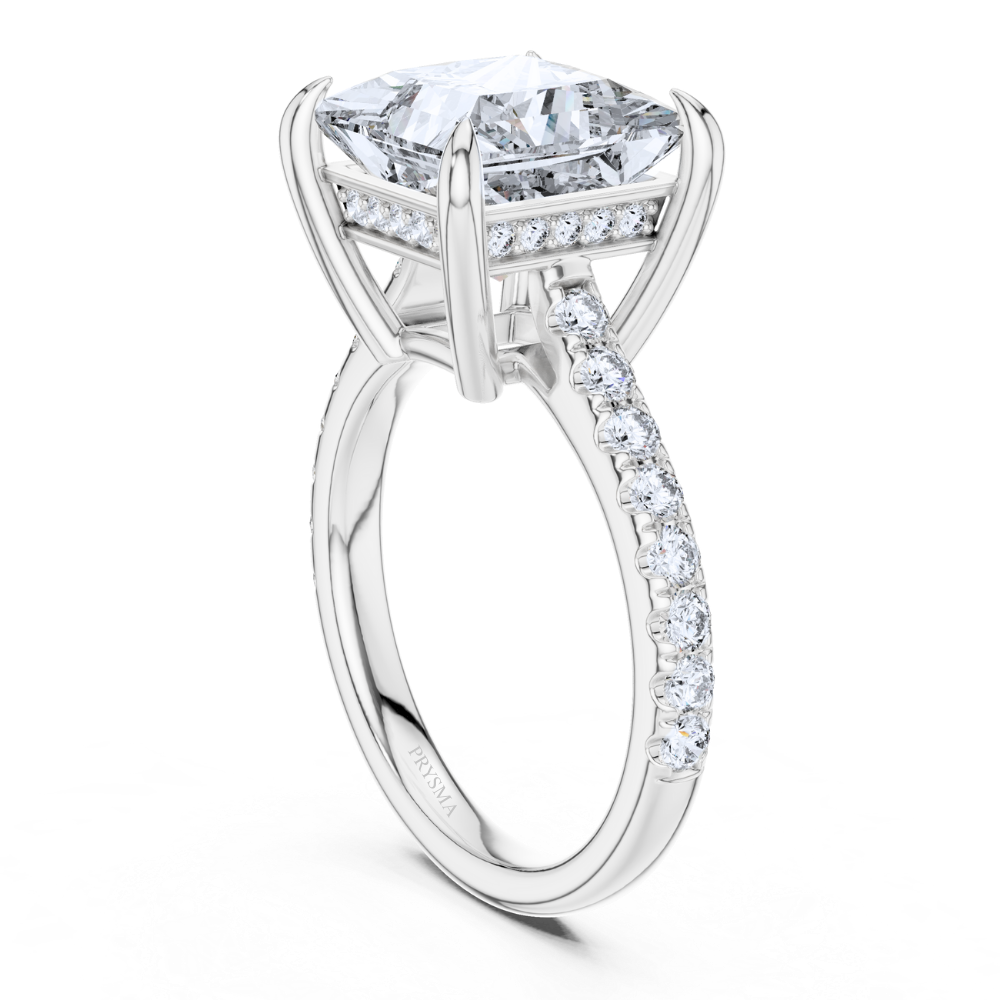 Majestic Princess-Cut Solitaire Ring