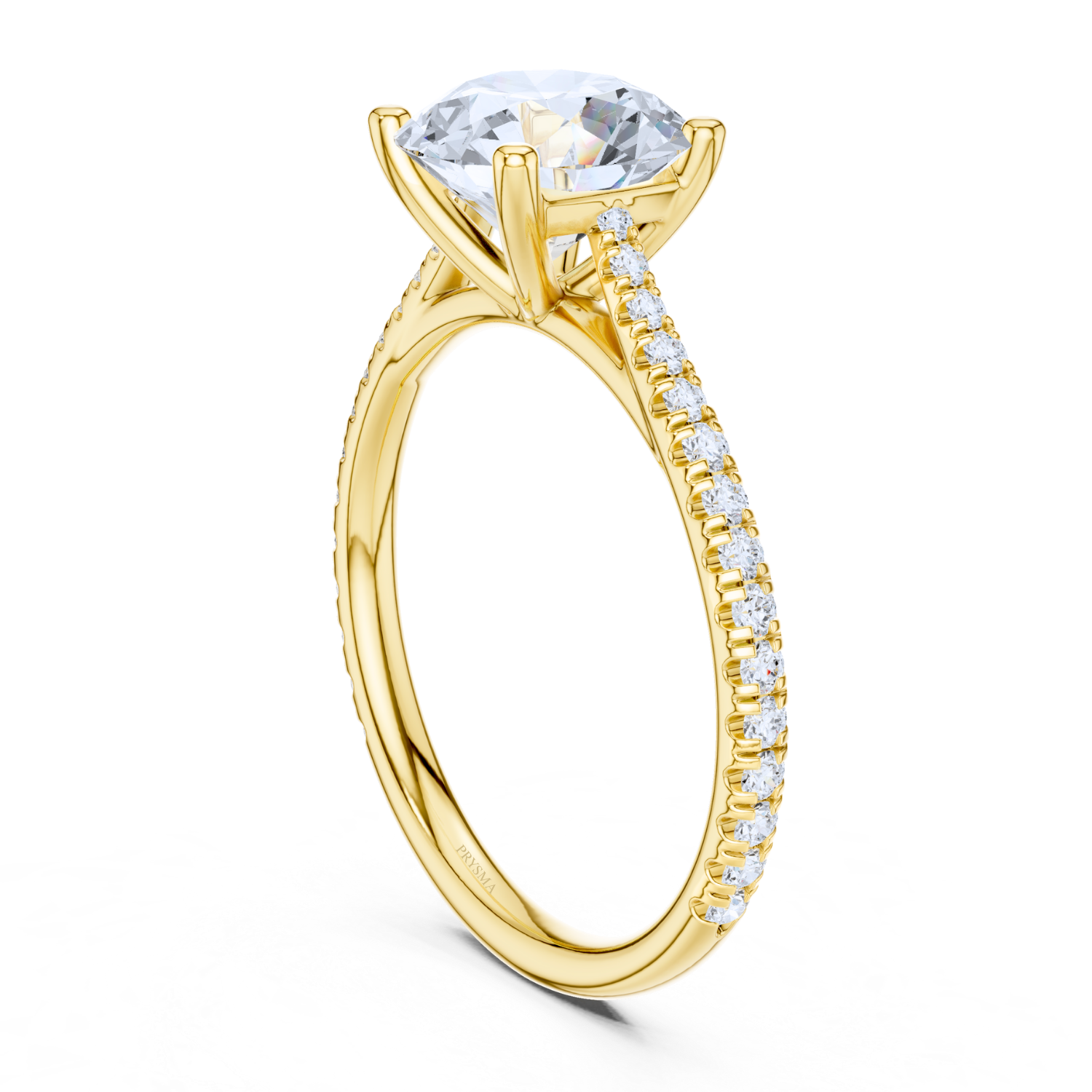 Classic Round-Cut Pave Ring