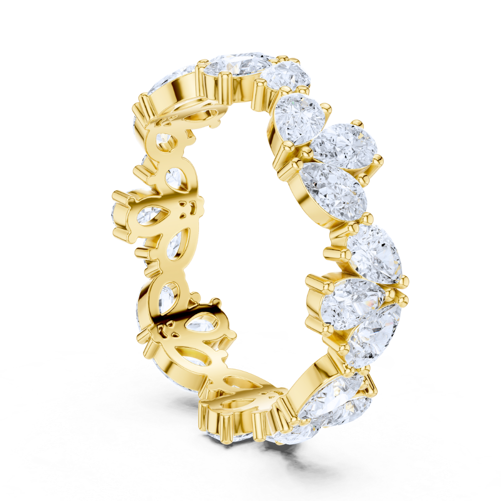 Royal Petal Diamond Eternity Ring