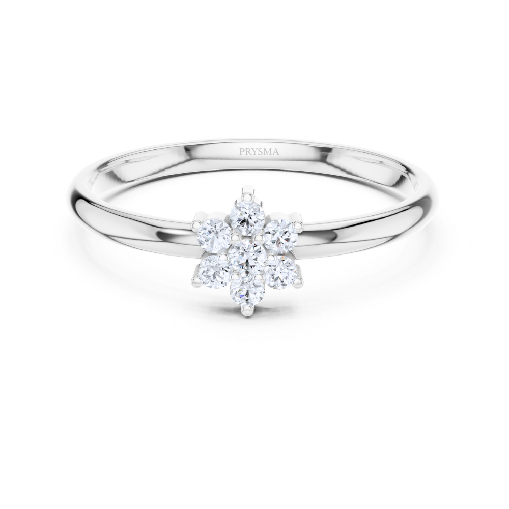 Petite Blossom Diamond Ring