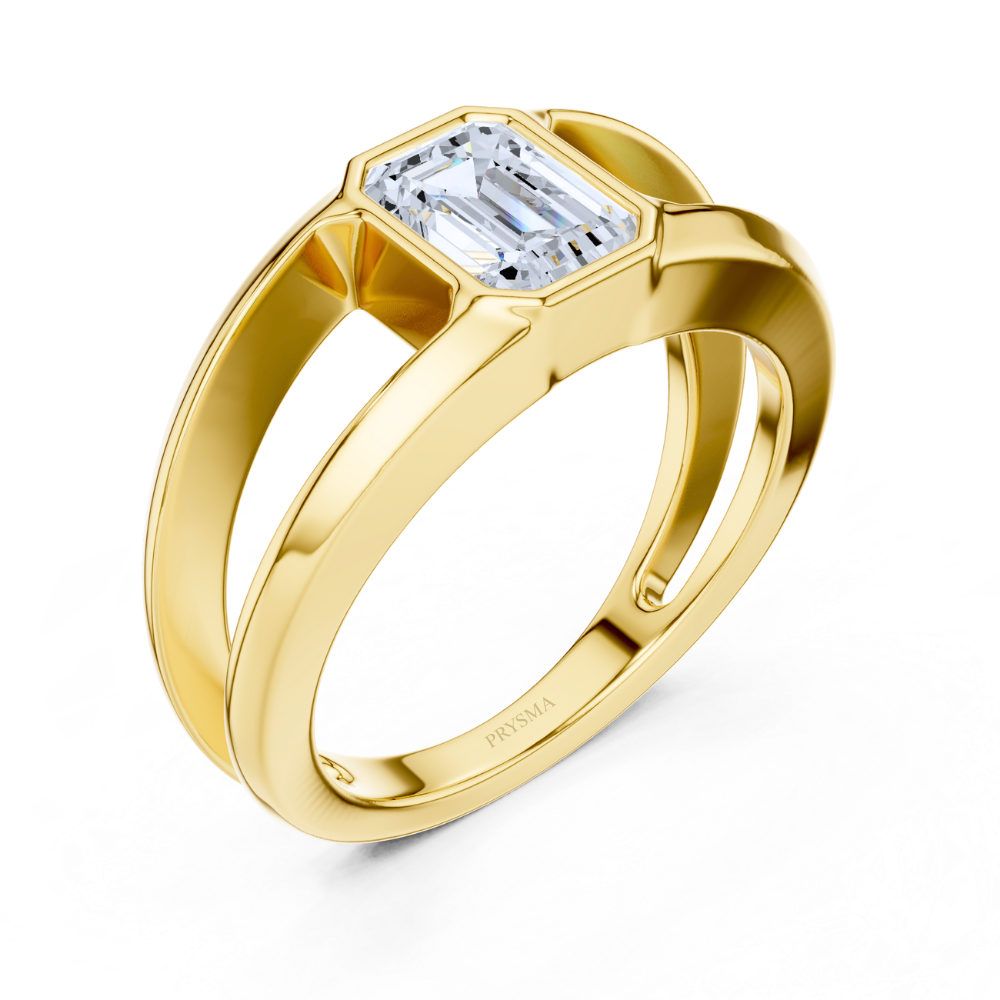 Solstice Emerald Solitaire Ring
