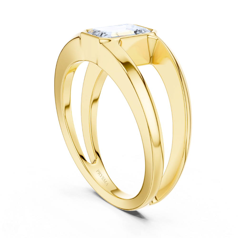 Solstice Emerald Solitaire Ring