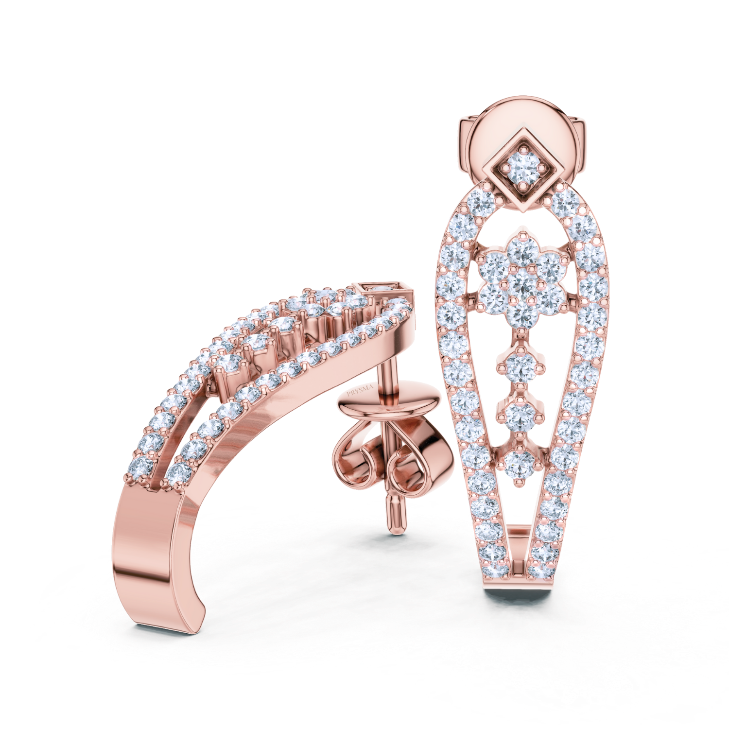 Ethereal Bloom Diamond Earring