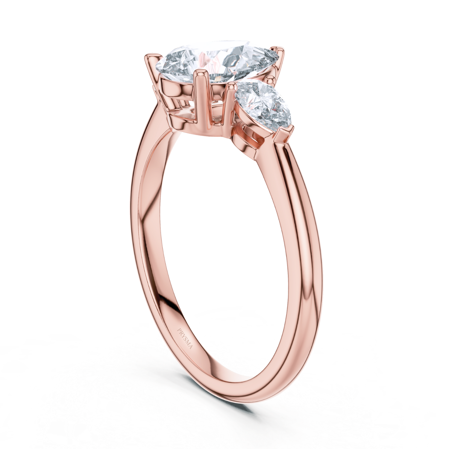 Pear Center Stone With Pear Diamond