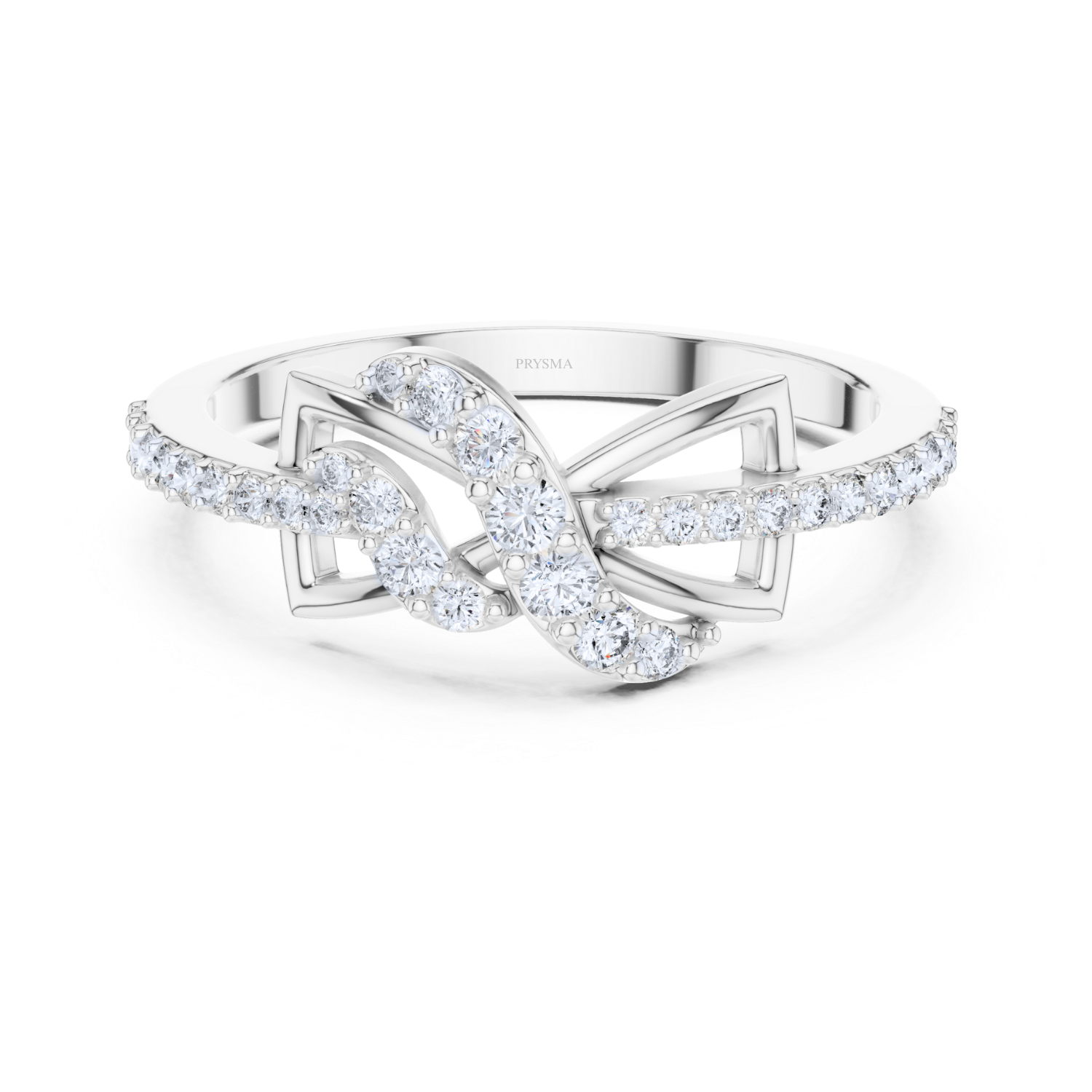 Twisted Floral Grace Diamond Ring