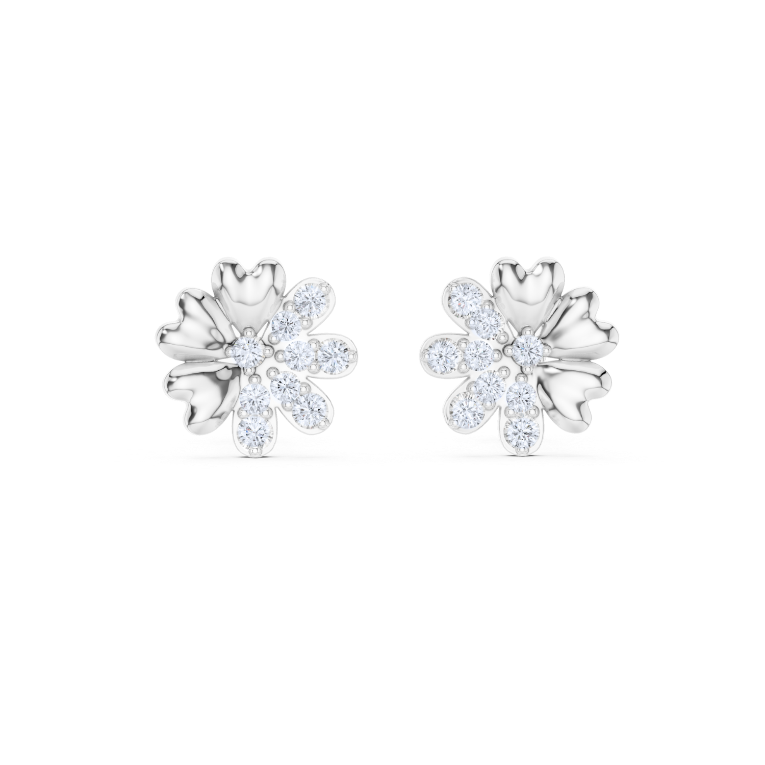 Blossom Harmony Diamond Stud Earrings