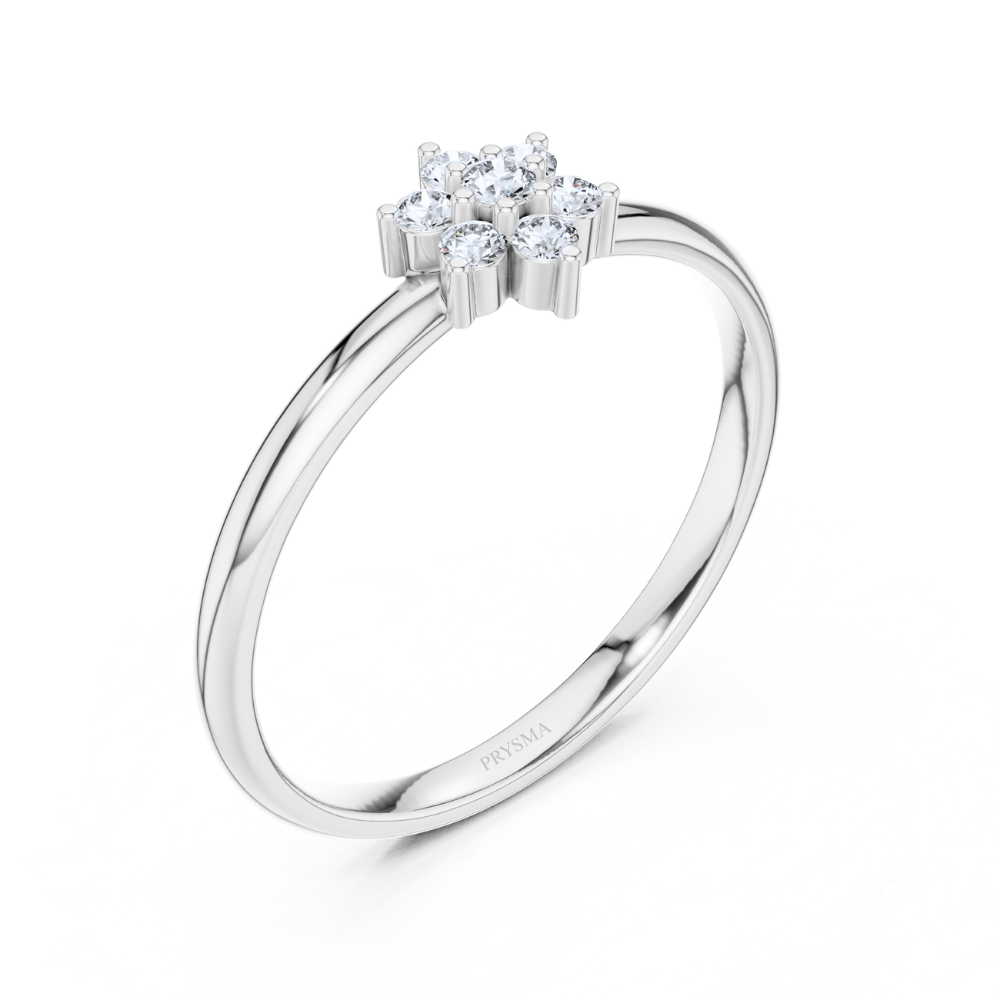 Petite Blossom Diamond Ring