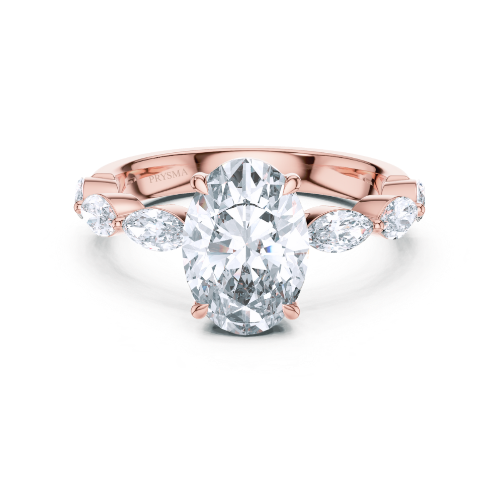 Celestia Oval Diamond Ring