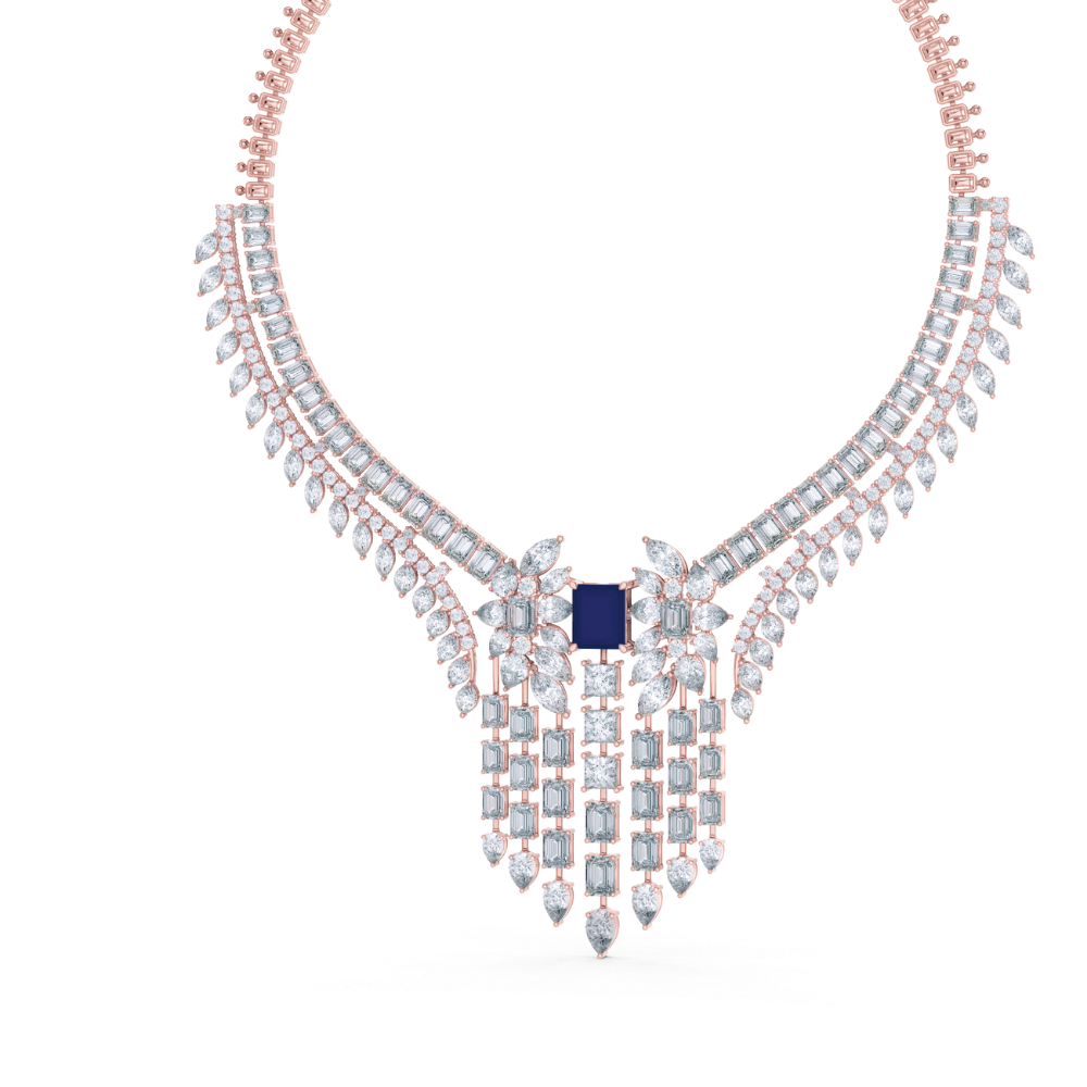 Majestic Sapphire Empress Necklace
