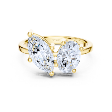 Twin Radiance Statement Ring
