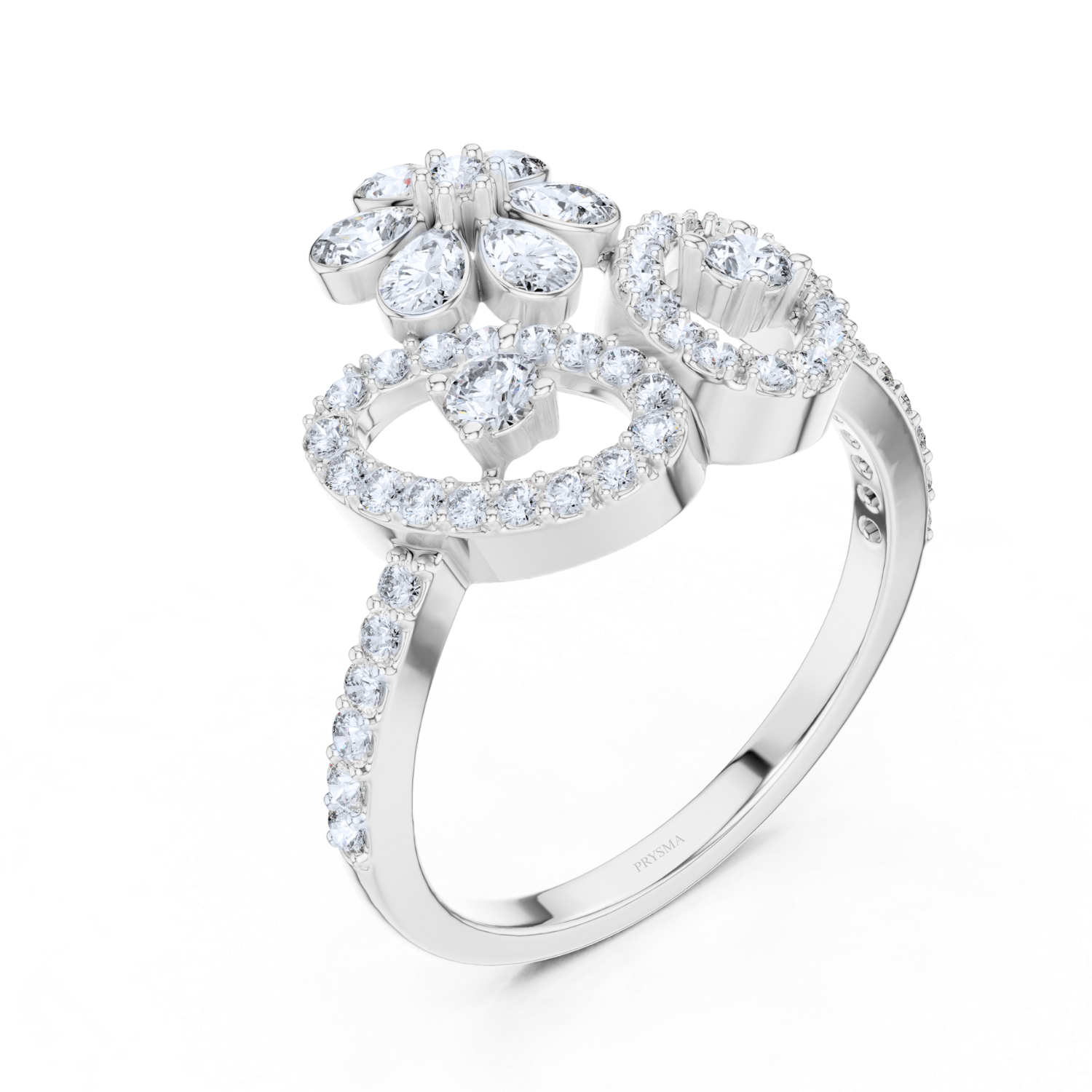 Floral Radiance Diamond Ring