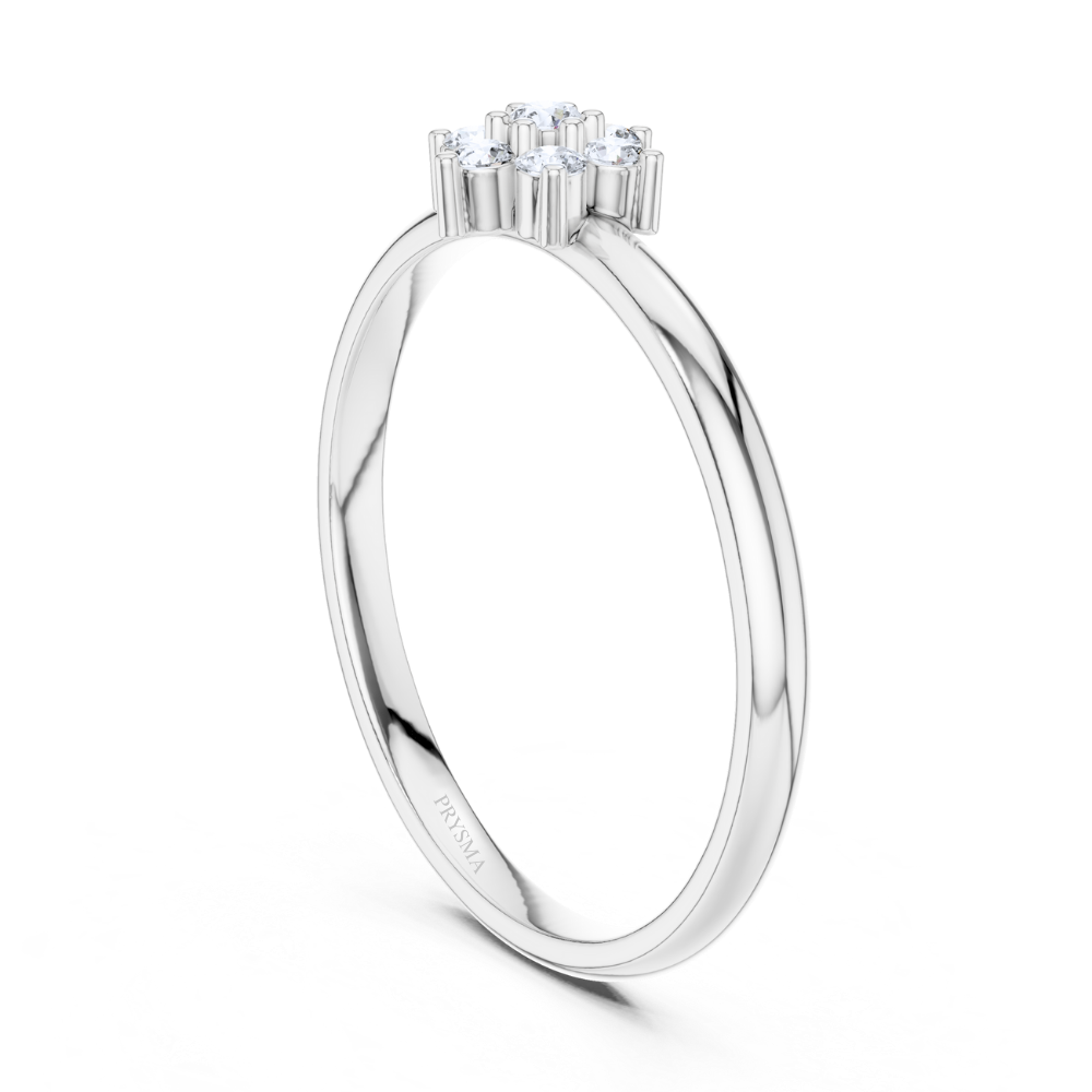 Petite Blossom Diamond Ring