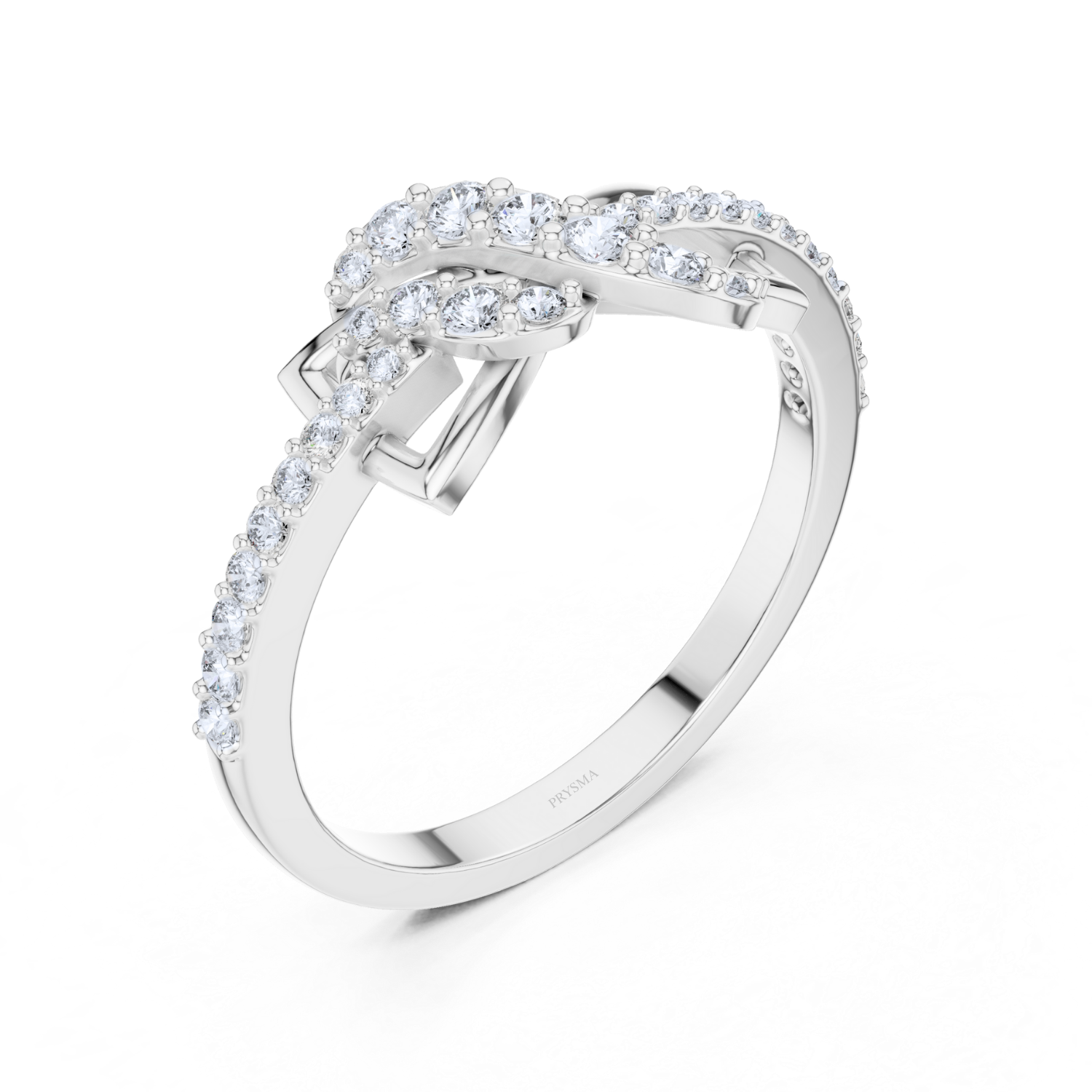 Twisted Floral Grace Diamond Ring