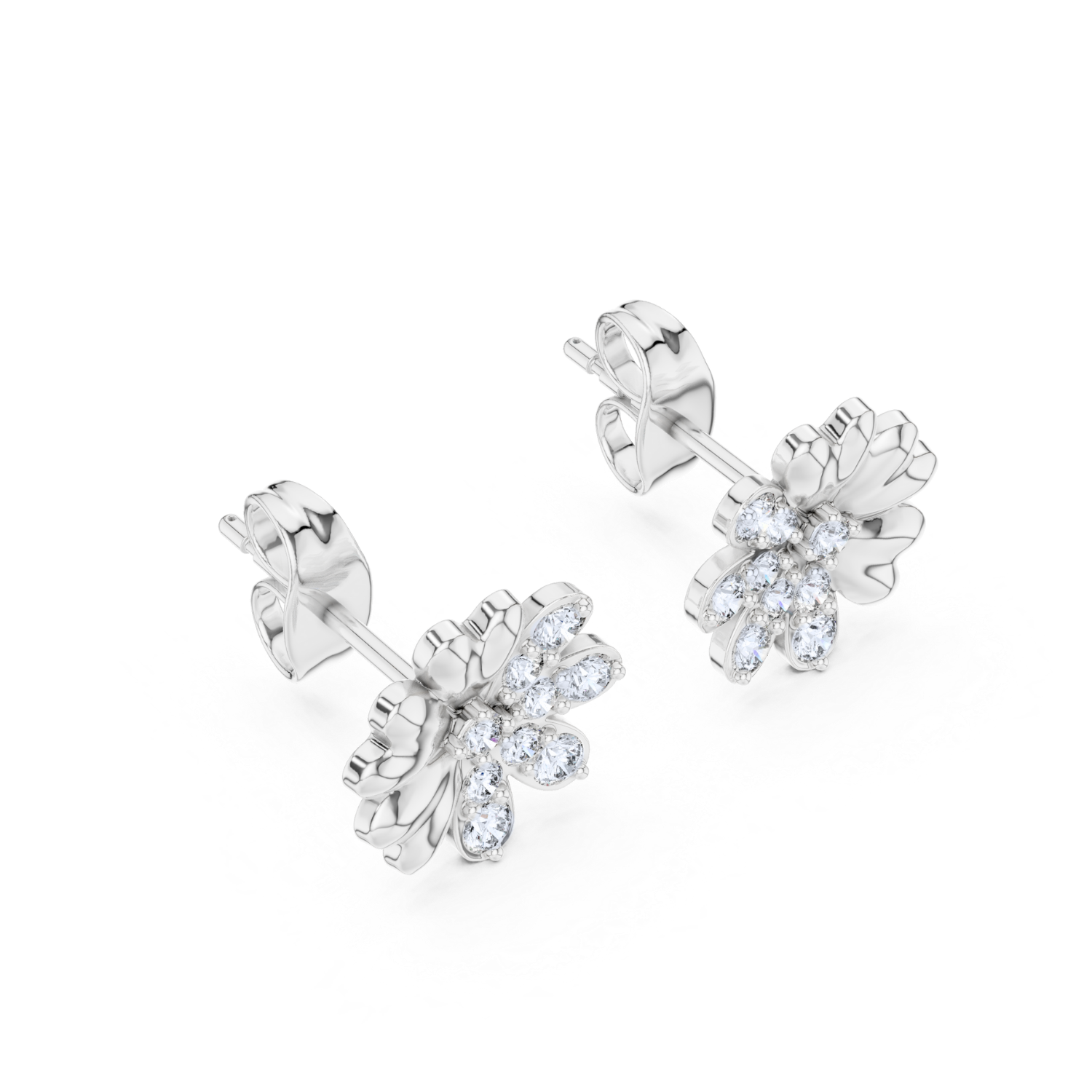 Blossom Harmony Diamond Stud Earrings