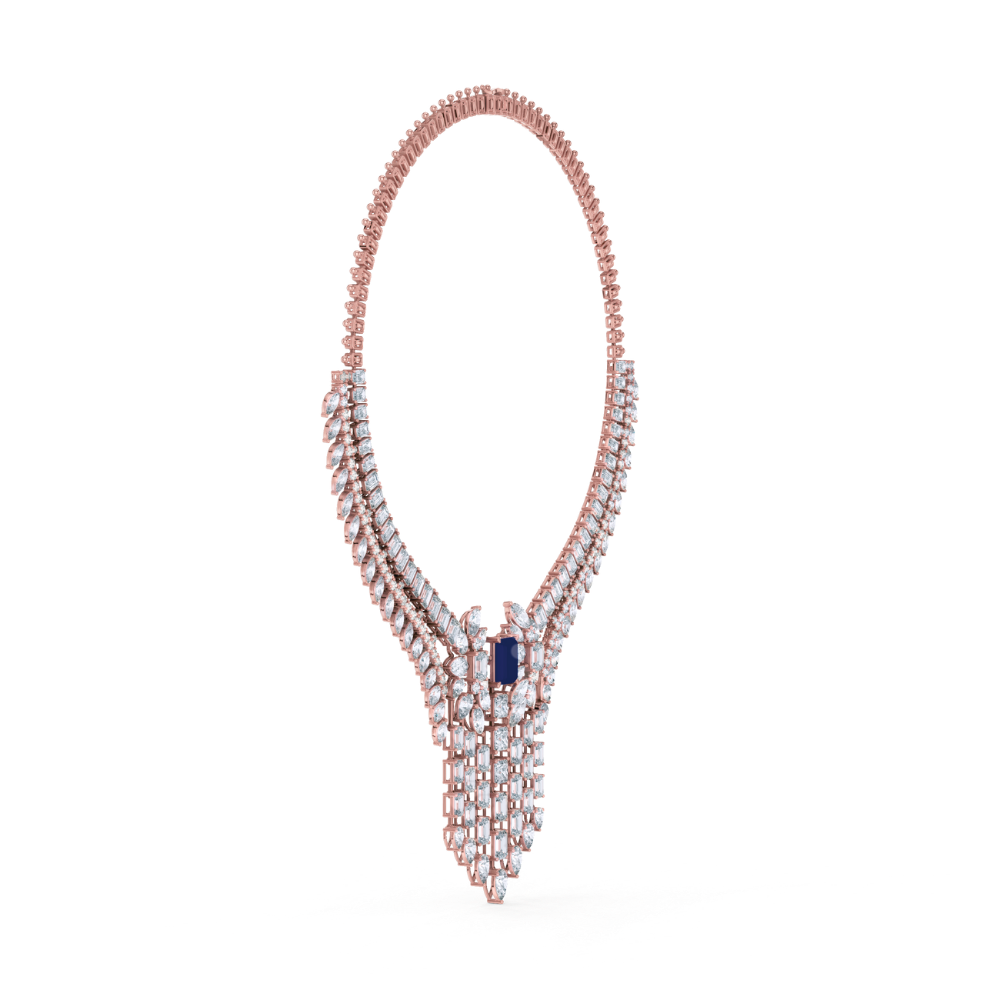 Majestic Sapphire Empress Necklace