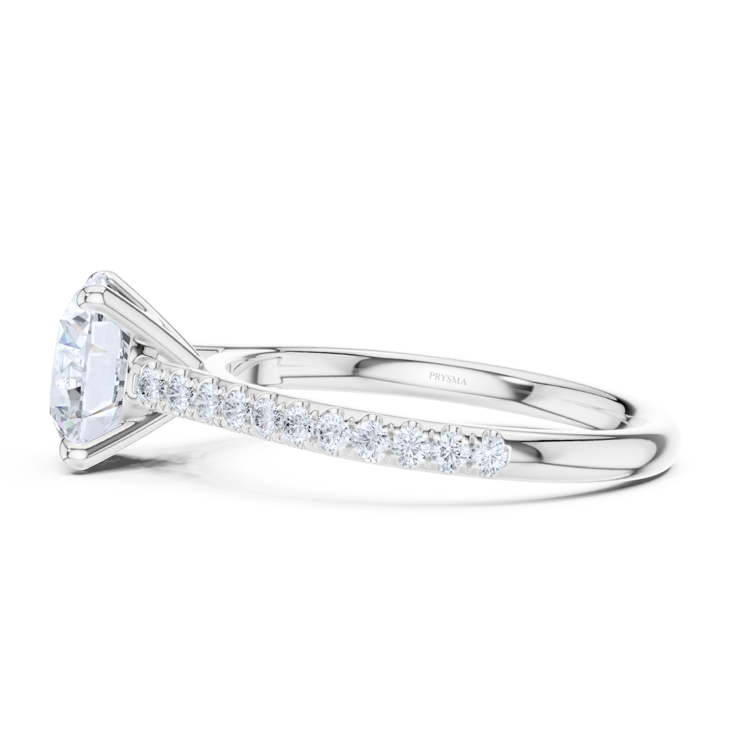 Round Cut Pave Ring