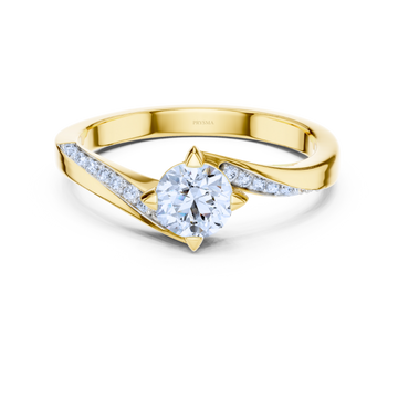 Twisted Elegance Solitaire Ring