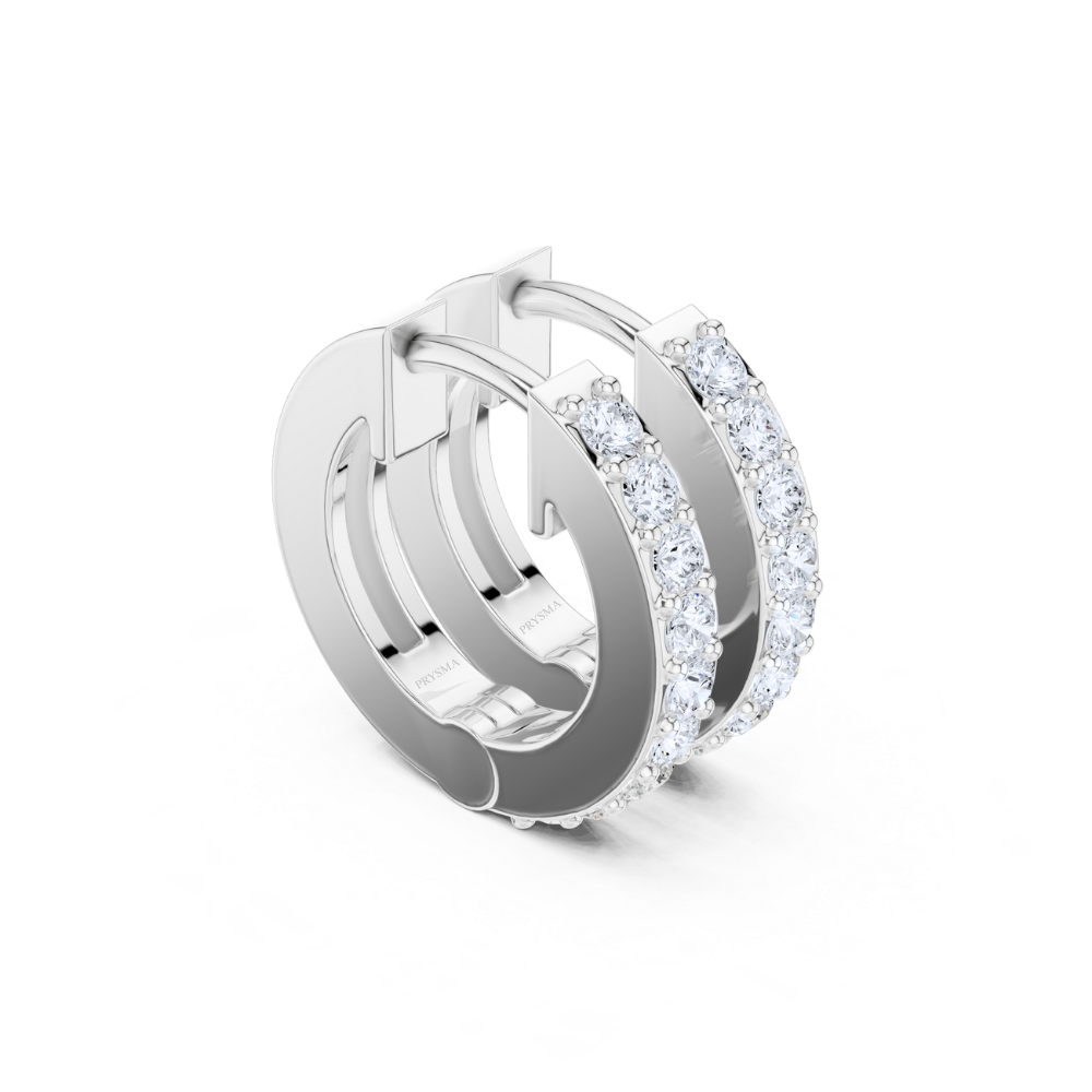 Eternal Glow Diamond Hoop Earrings