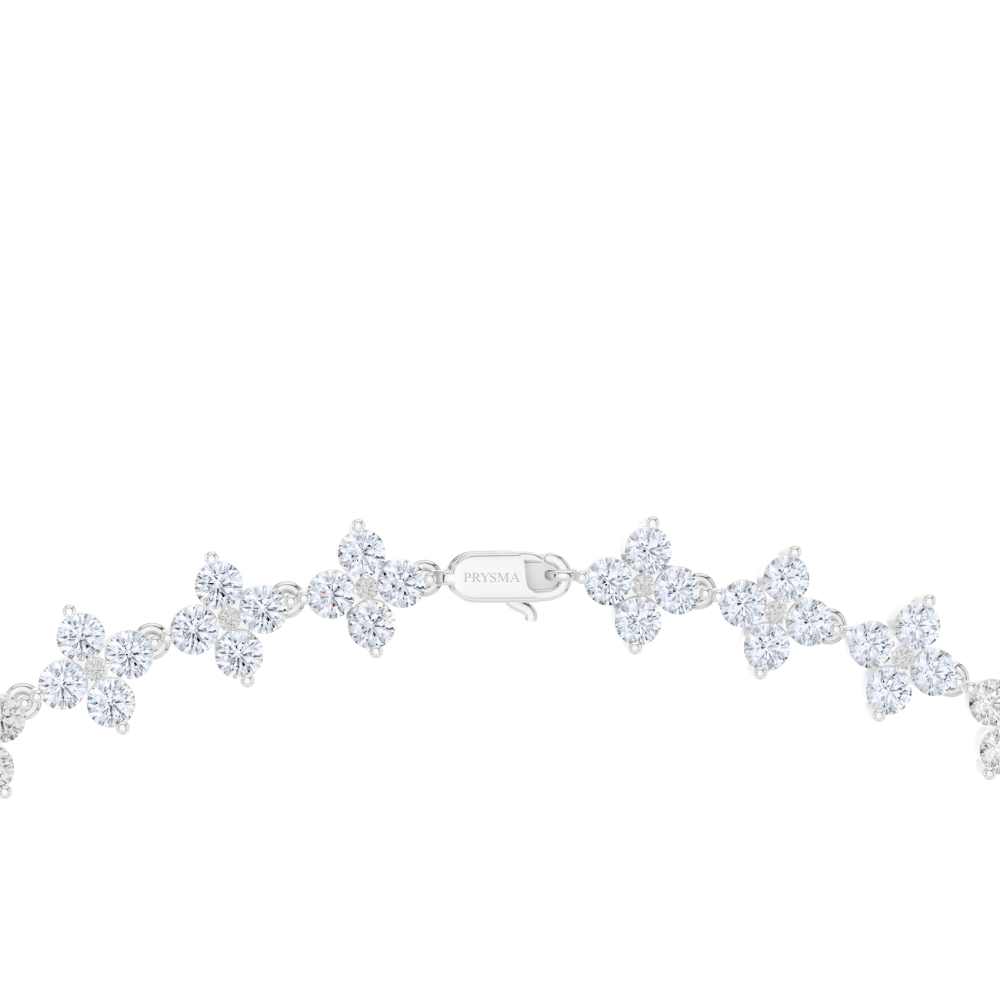 Regalia Round-Cut Diamond Tennis Necklace