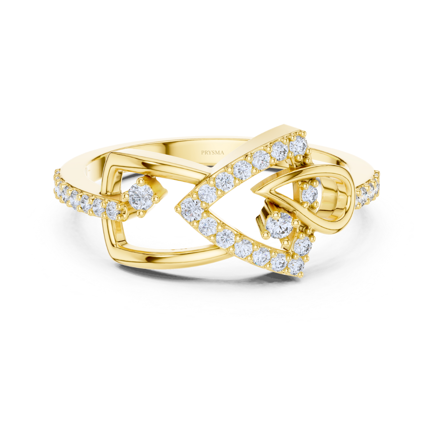 Diamond Crown Halo Ring