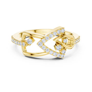 Diamond Crown Halo Ring