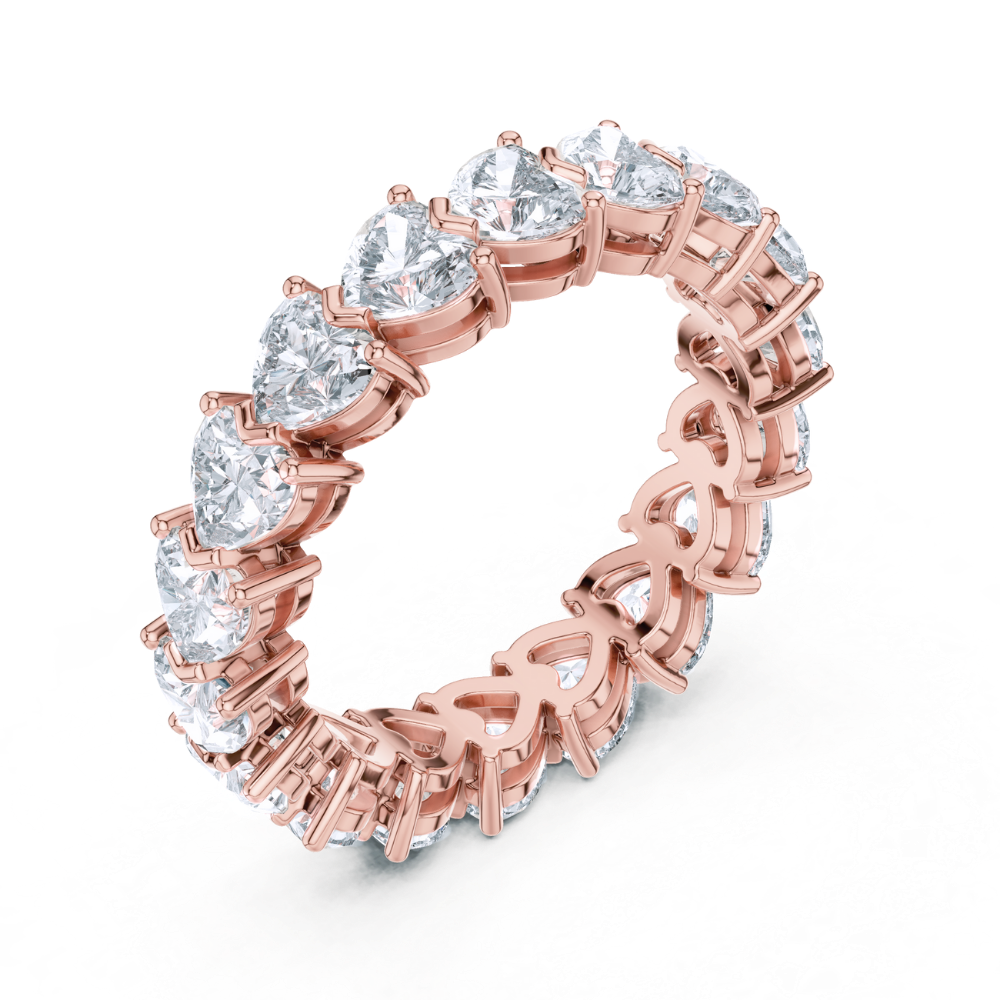 Heartlink Radiant Eternity Ring