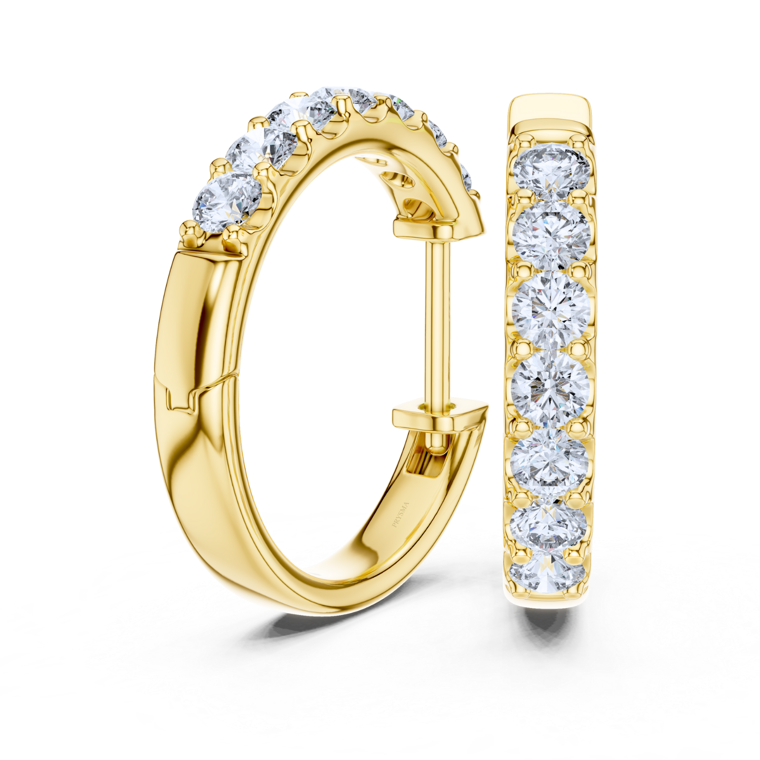 Celeste Diamond Huggie Hoops