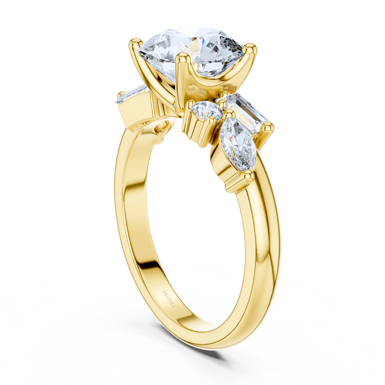 Luxe Radiance Multi-Cut Diamond Ring